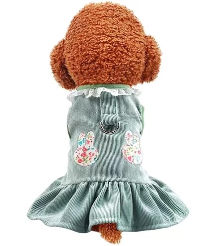 Amazon | ICOUCHI ペット服 犬服 お姫様 ワンピース スカート 花柄 春